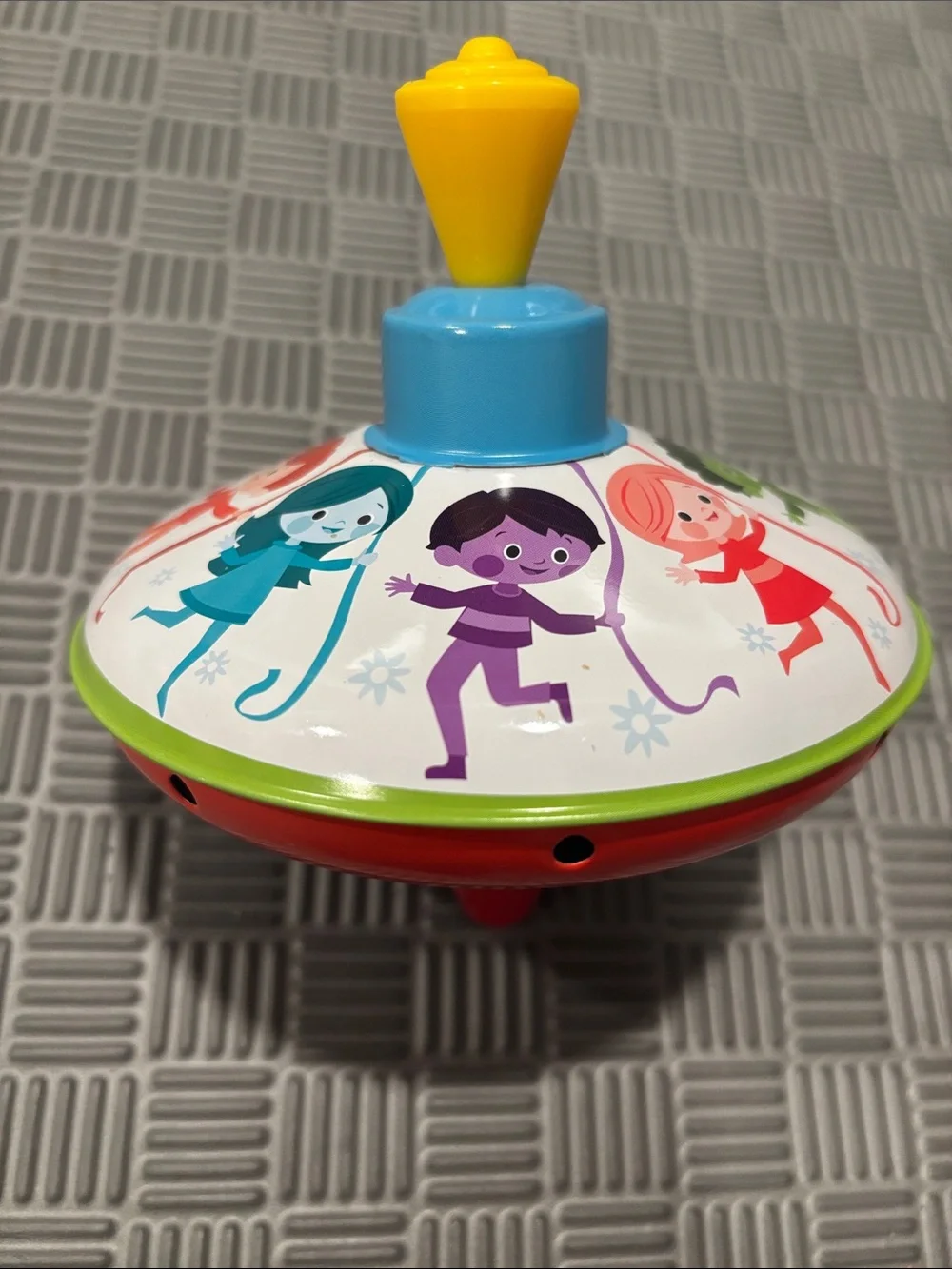 Schylling tin Push-Down Spinning Top 5
